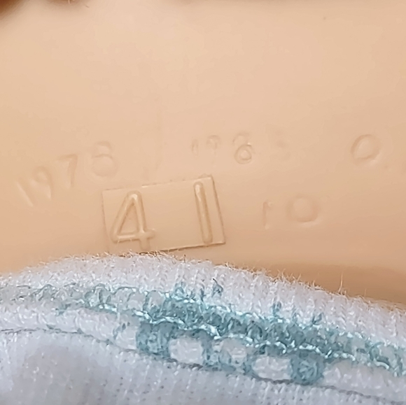 Vintage 80s Cabbage Patch Kids Doll 1986 Red Signature Mold 10 USA OK 16" 2Teeth - Picture 10 of 11